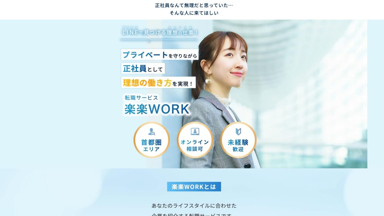 楽楽WORKのスライド画像
